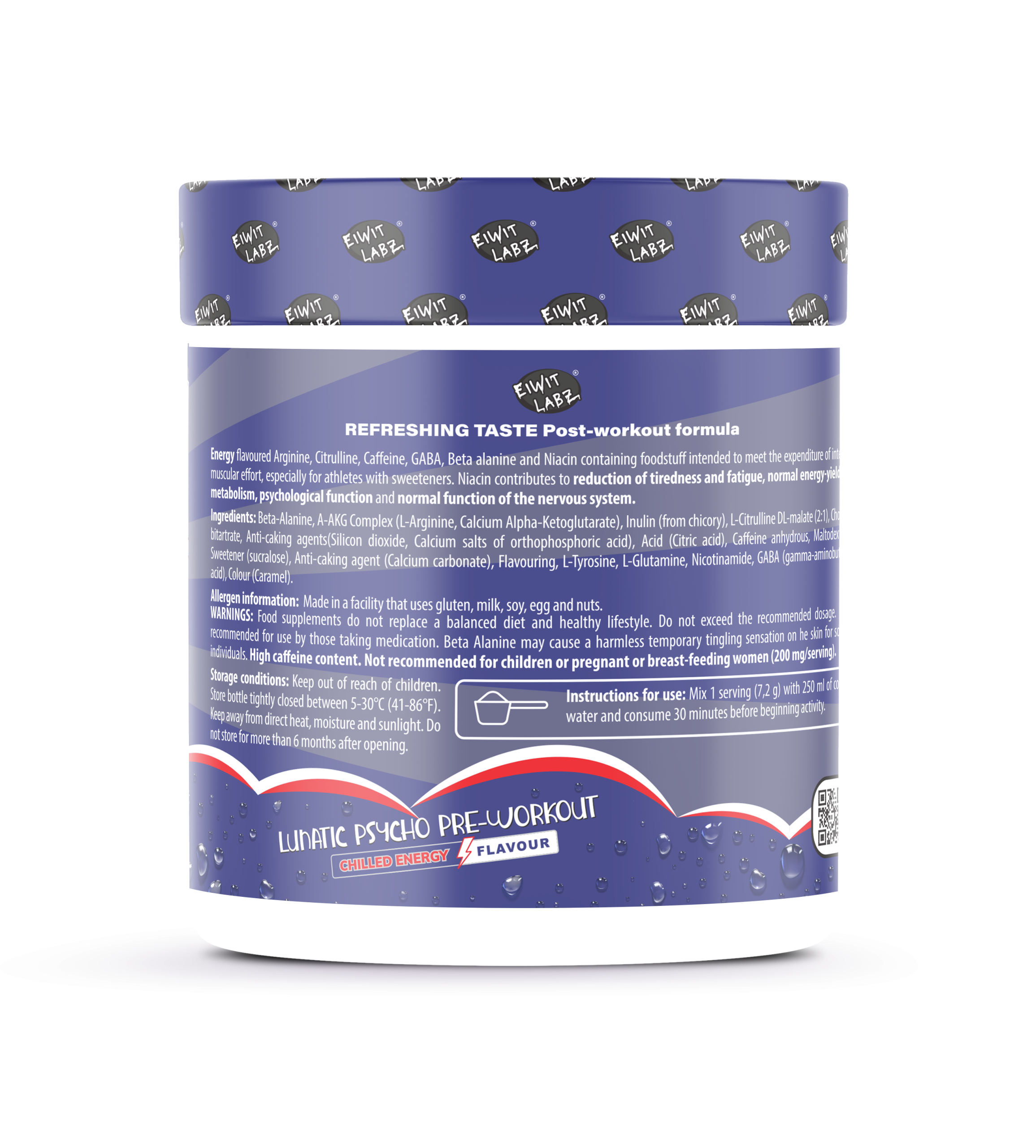 Lunatic Preworkout Chilled Energy 30SV - Image 2